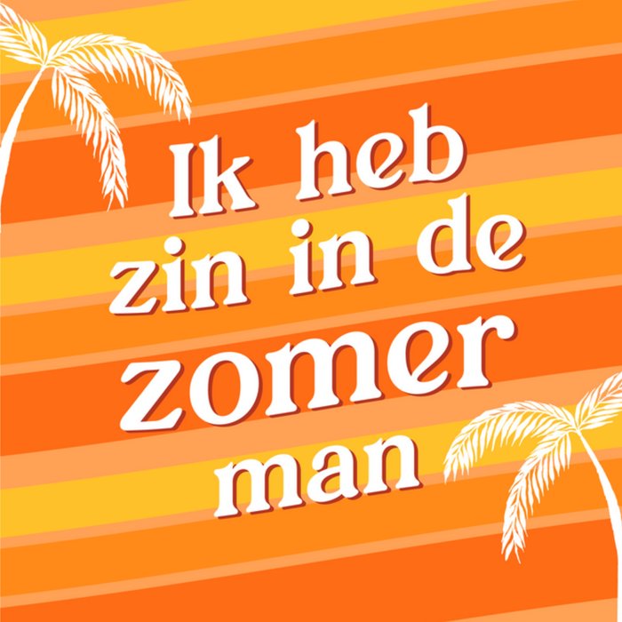 zin in de zomer man